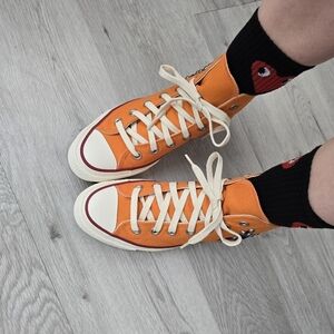 Converse × Come Tees Chuck 70s Star Path orange hi-top sneakers | WMS 9